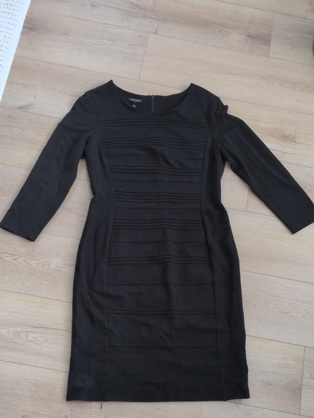 Escada Black Paneled Dress